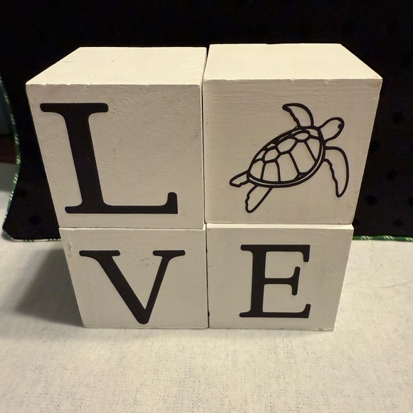 White HOME Decorative Blocks with Design - Picture 9 of 14